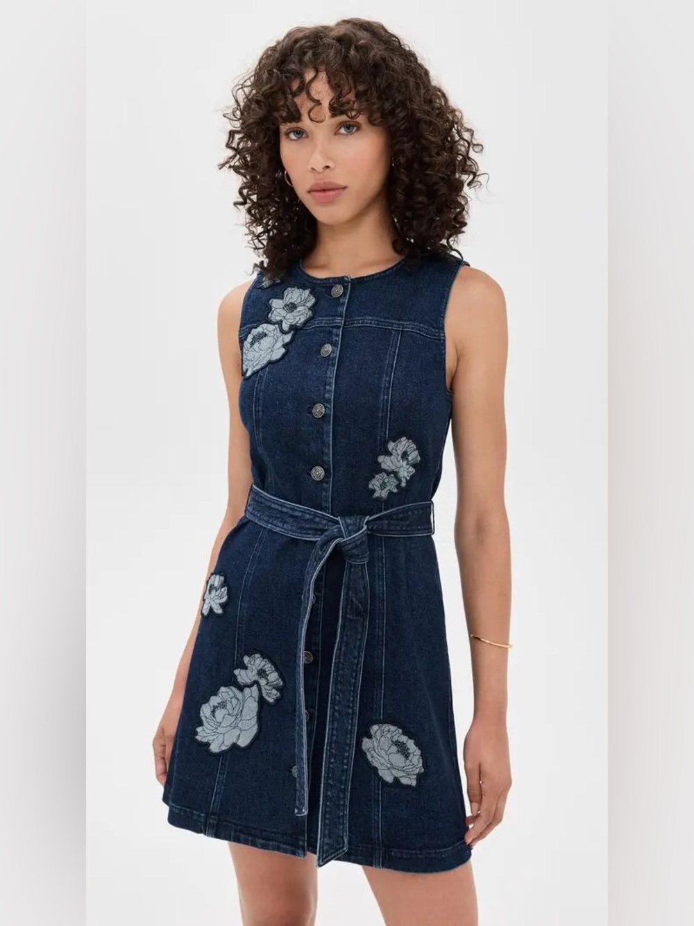 CINQ À SEPT Marsha Floral-Appliqué Mini Dress, Size 2, $445